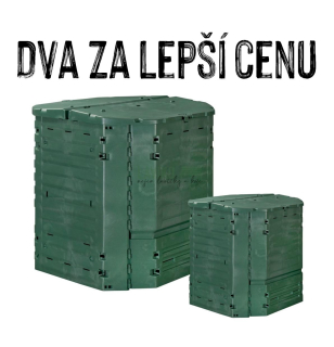VÝHODNÁ SADA - 2x Kompostér THERMOBOX, 900 litrů, zelený