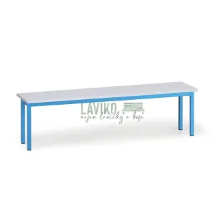 Šatní lavička SALOME, 150 cm, modrá