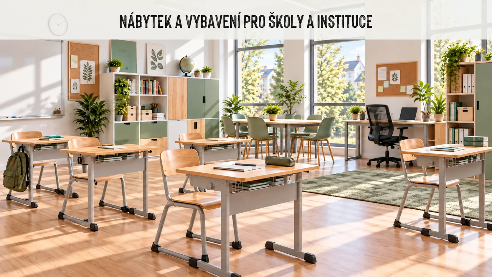 Nábytek a vybavení pro školy a instituce