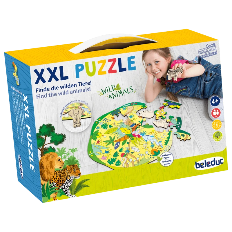 Beleduc XXL puzzle Divoká zvířata