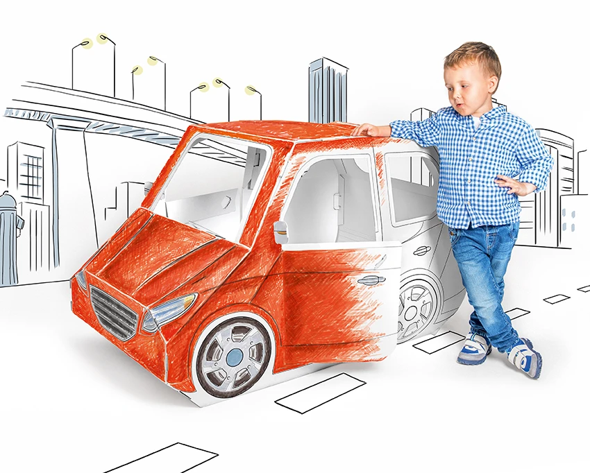 Tektorado Kartonové auto