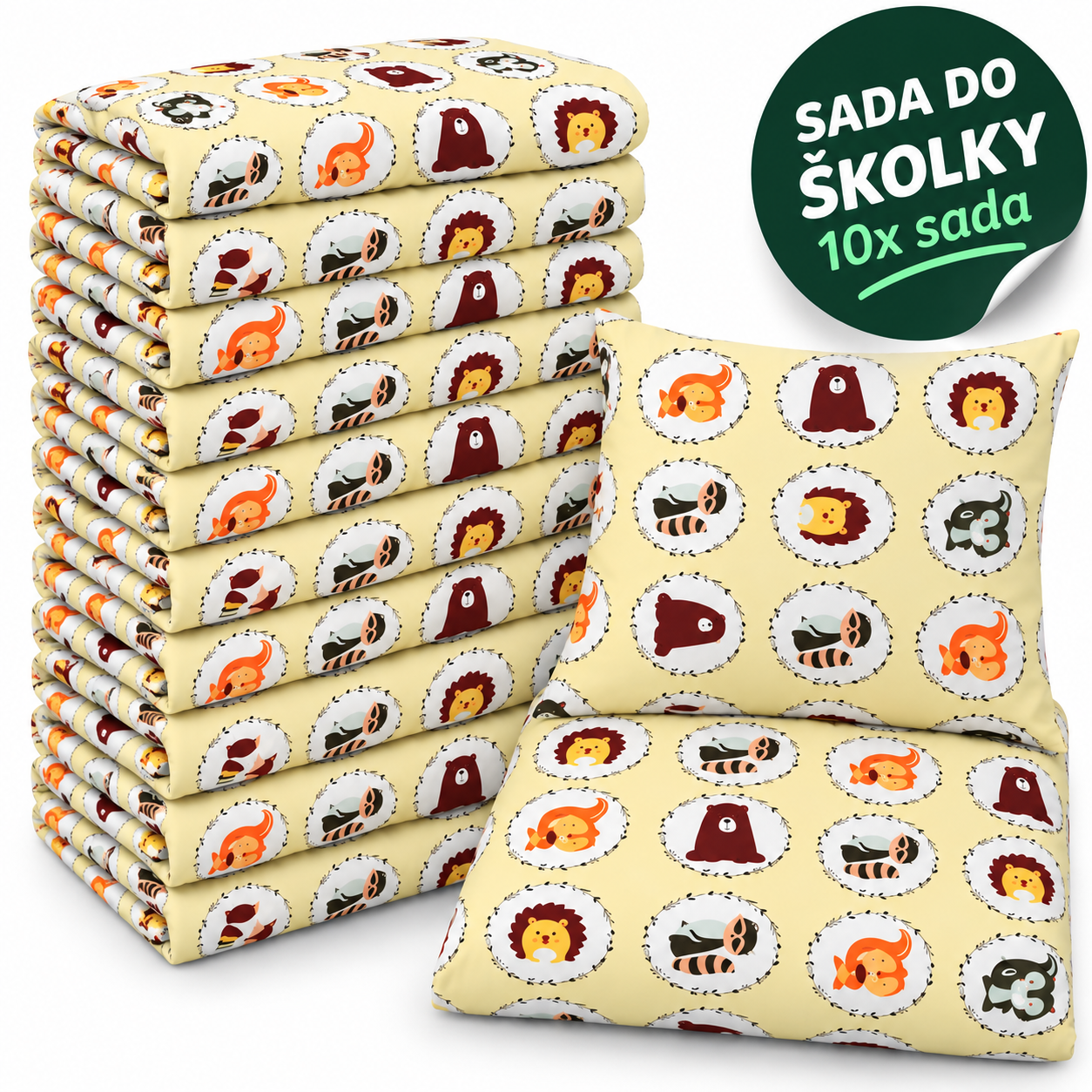 VÝHODNÁ SADA 10× bavlněné dětské povlečení – Lesní zvířátka