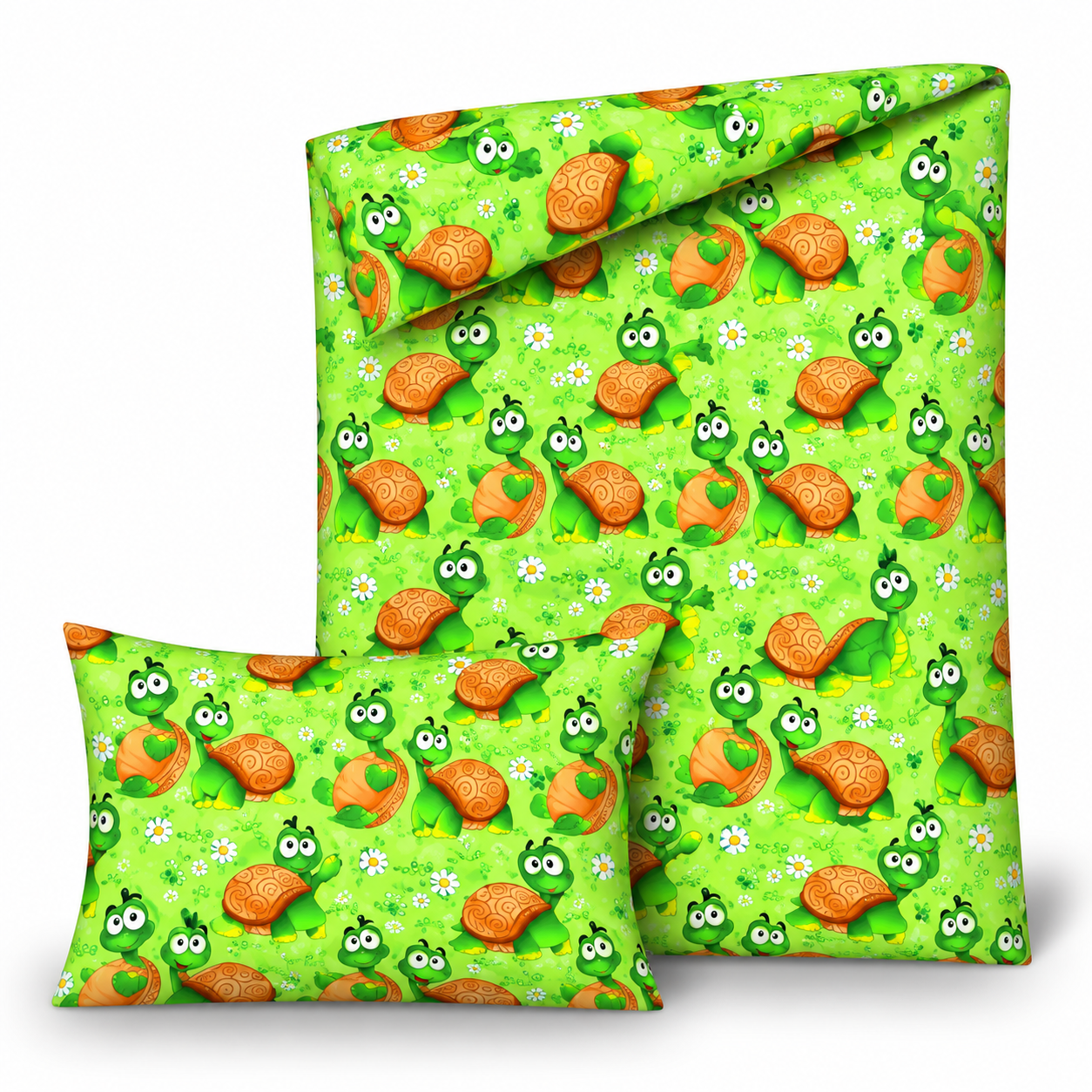 Bavlněné dětské povlečení – Želvy v trávě