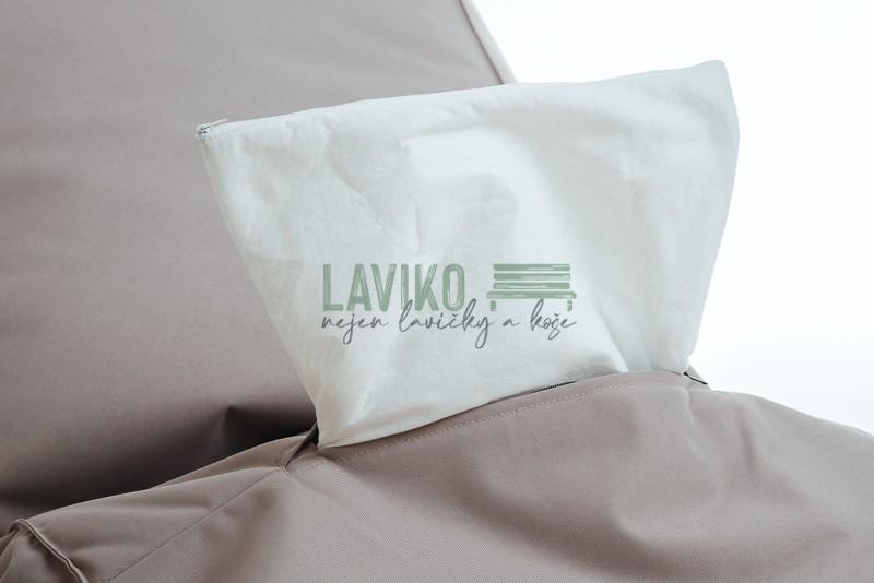 Sedací vak FANDI, světle růžový