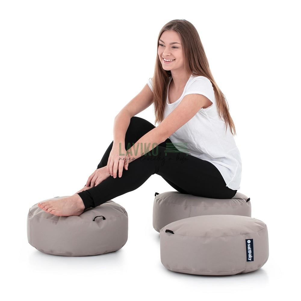 Taburet TRIPACK, světle růžový