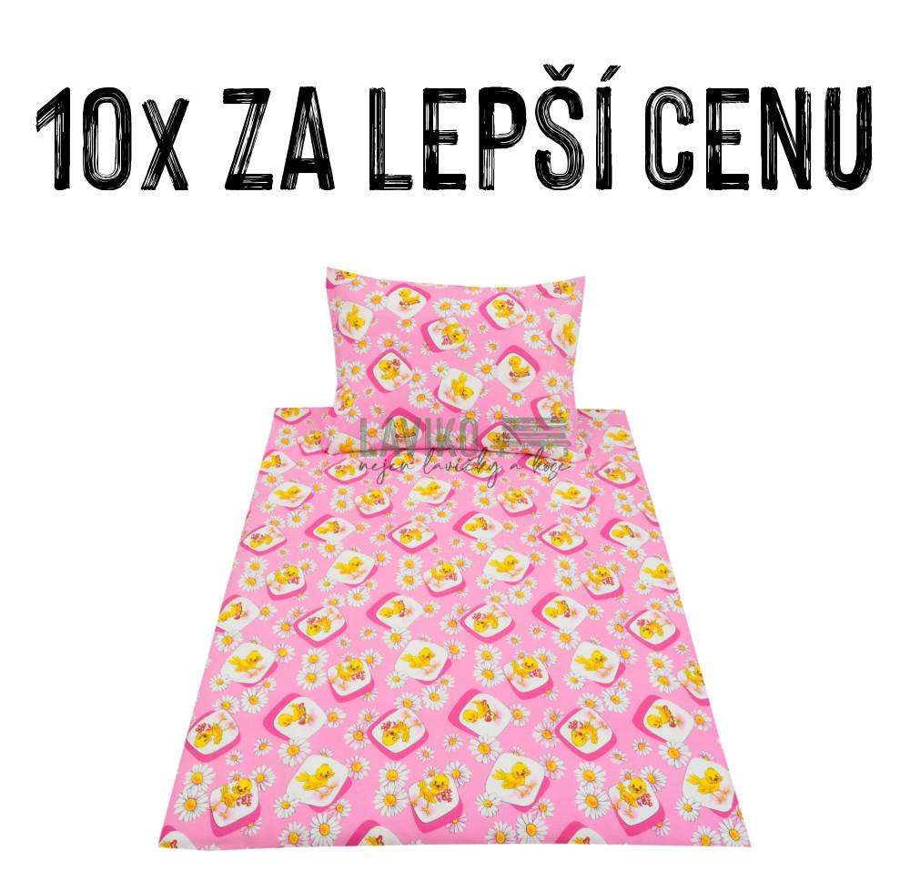 VÝHODNÁ SADA - 10x Dětské bavlněné povlečení KUŘÁTKA