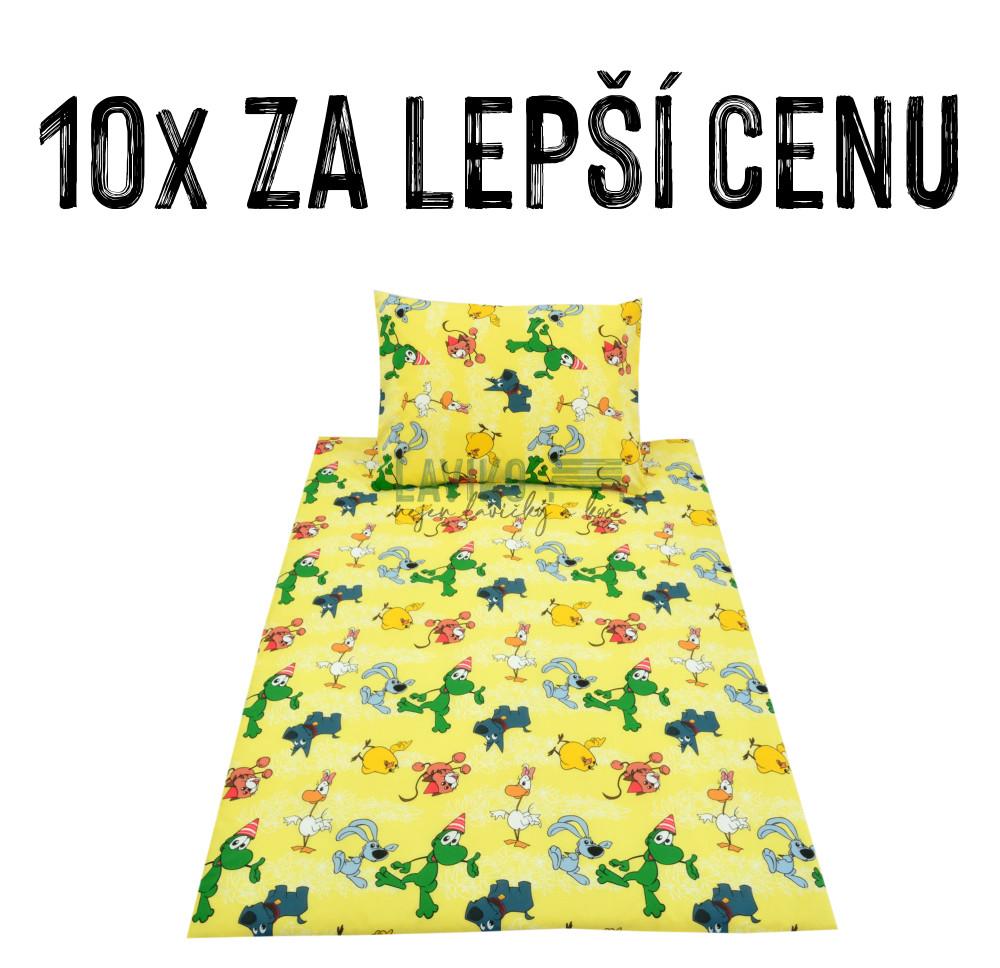 VÝHODNÁ SADA - 10x Dětské bavlněné povlečení DOMÁCÍ ZVÍŘÁTKA