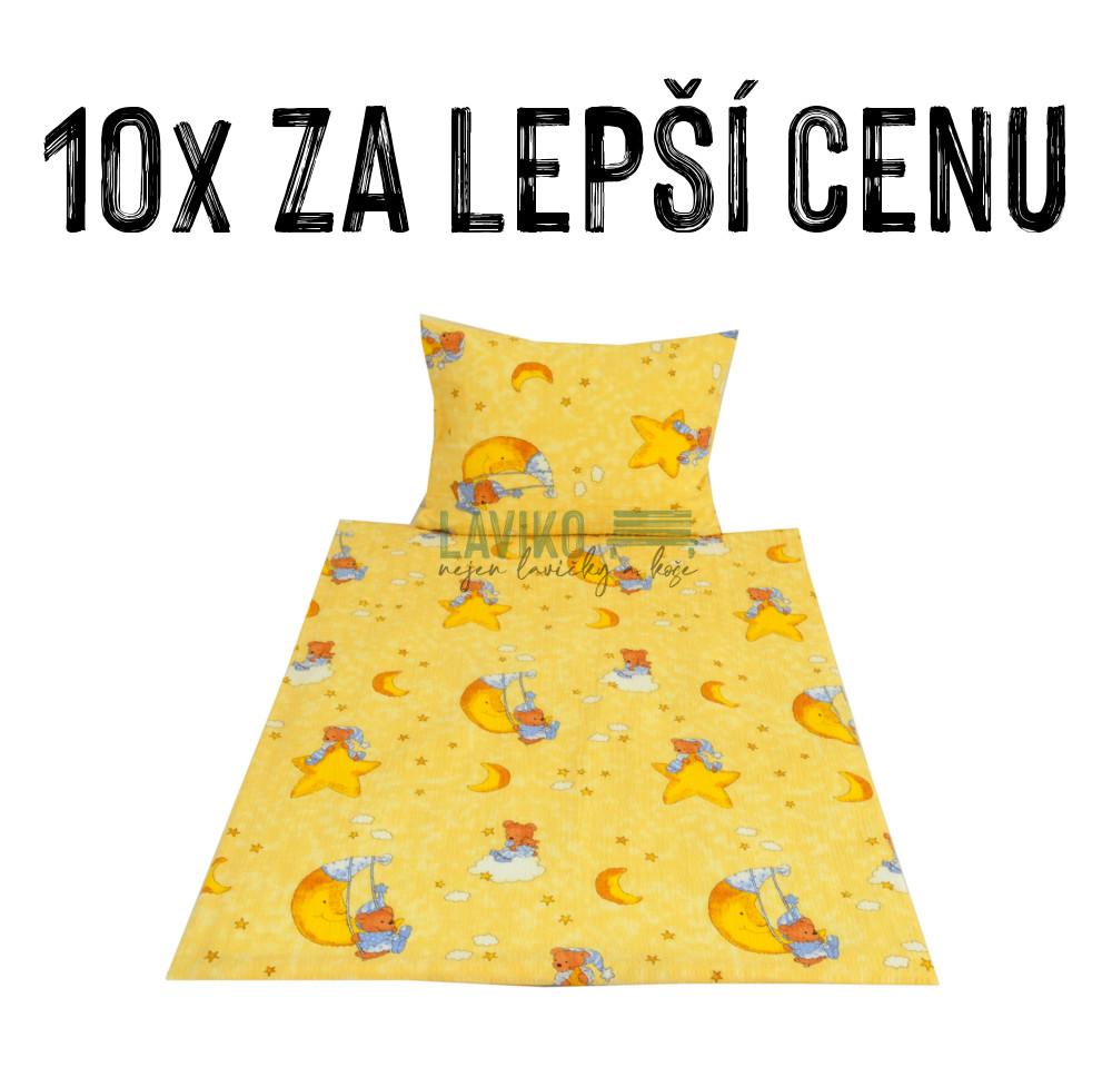 VÝHODNÁ SADA - 10x Dětské krepové povlečení MĚSÍČEK