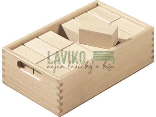 Sada dřevěných stavebních kostek PĚTKA