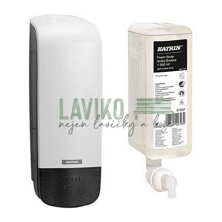 Dávkovač na mýdlo 1 litr + Pěnové mýdlo Artic Breeze 1 litr