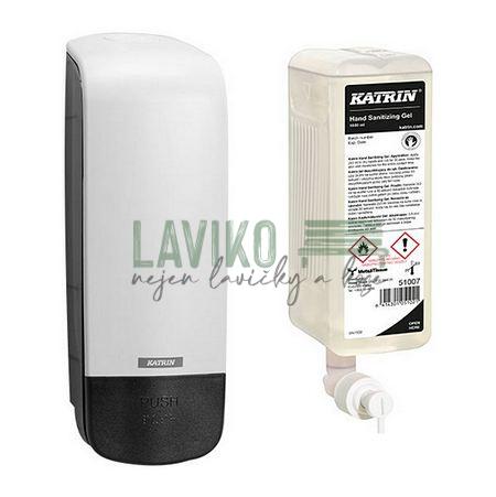 Dávkovač na dezinfekci 1 litr + Dezinfekční gel na ruce 1 litr