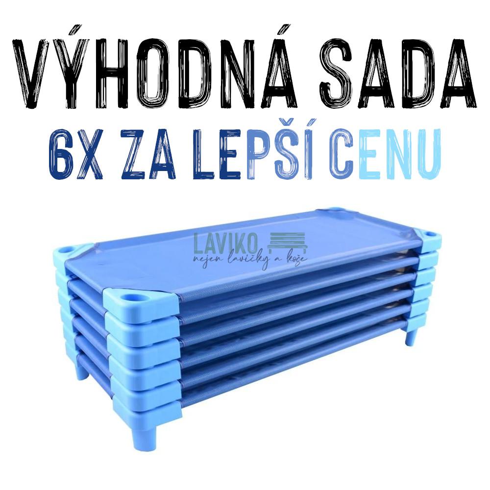 VÝHODNÁ SADA - 6x Dětské lehátko LEONTÝNKA, modré