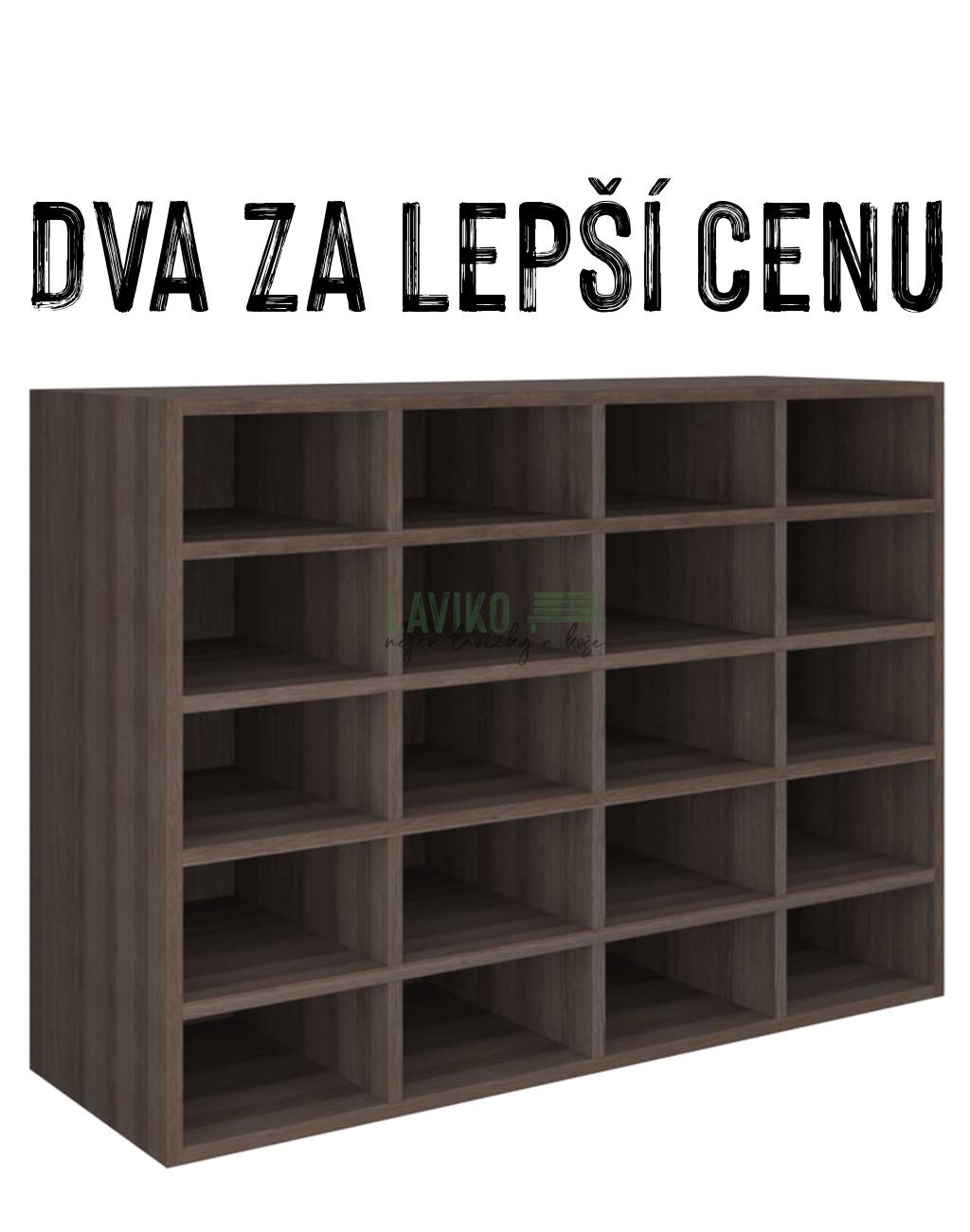 VÝHODNÁ SADA - 2x Botník DEMARCO, dub šedý