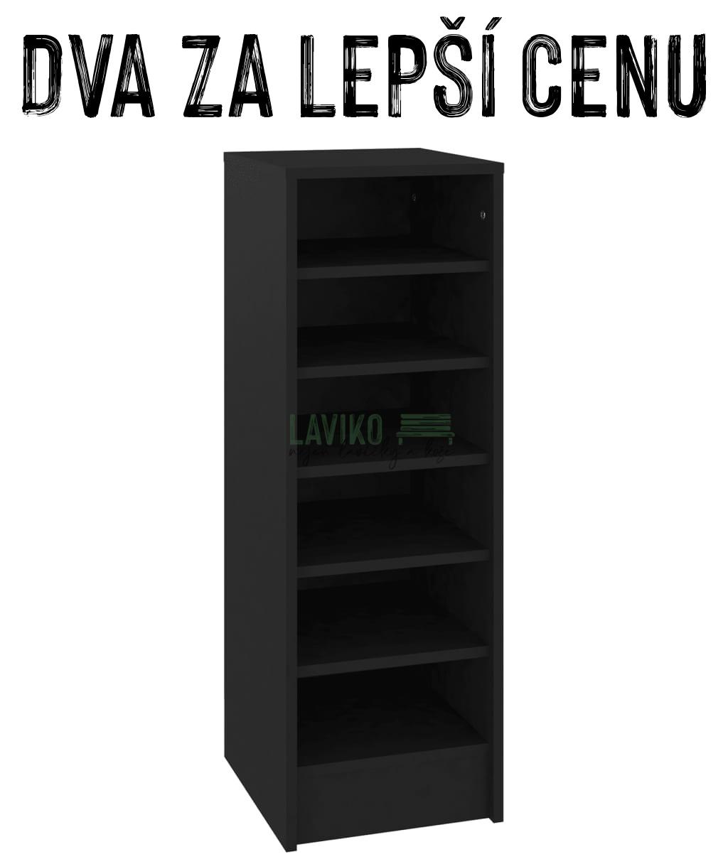 VÝHODNÁ SADA - 2x Botník DEROZEN, černá