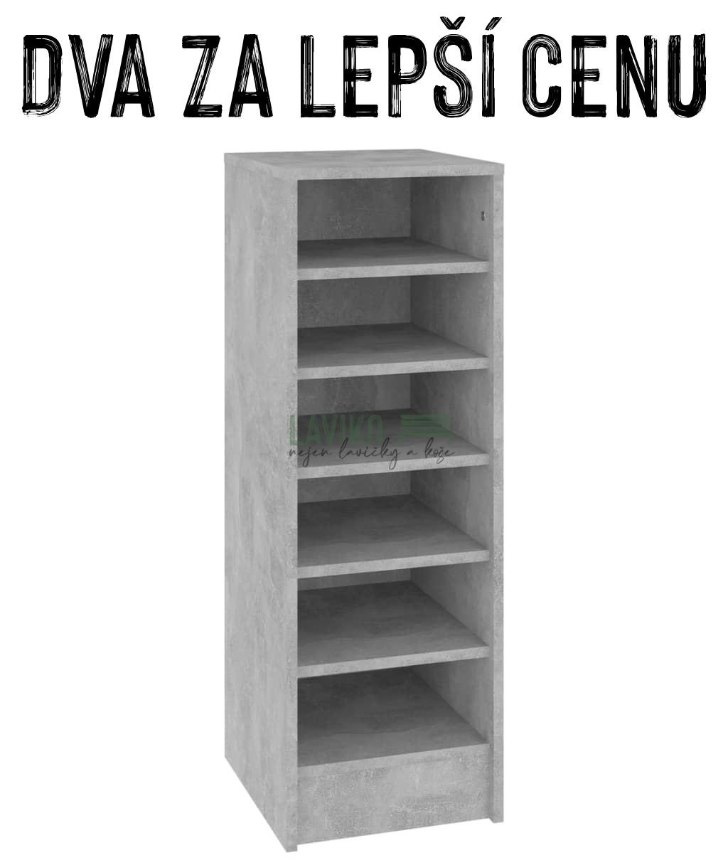 VÝHODNÁ SADA - 2x Botník DEROZEN, šedá