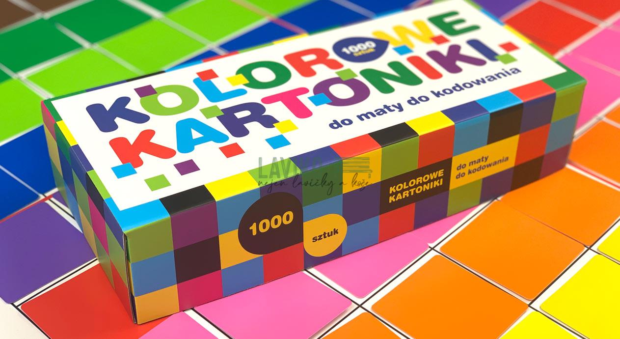 Barevné KARTIČKY pro programovací podložku Ozobot, 1000 ks