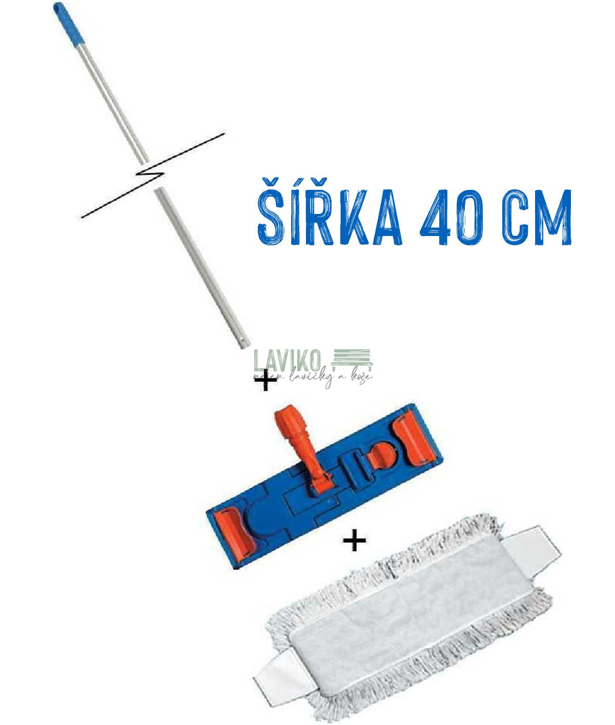 Úklidový mop CLEANER, pro vozíky UVS, 40 cm