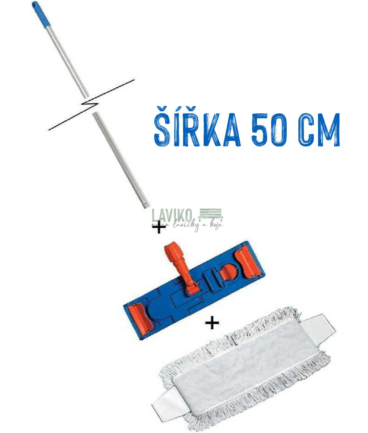 Úklidový mop CLEANER, pro vozíky UVS, 50 cm