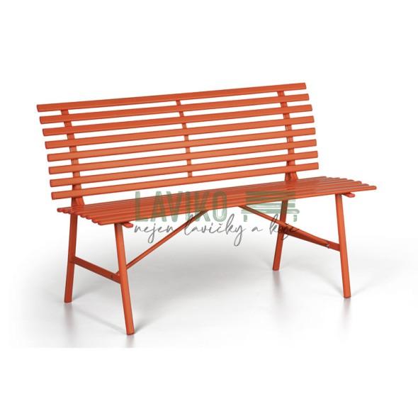 Venkovní lavička JARUNKA, oranžová