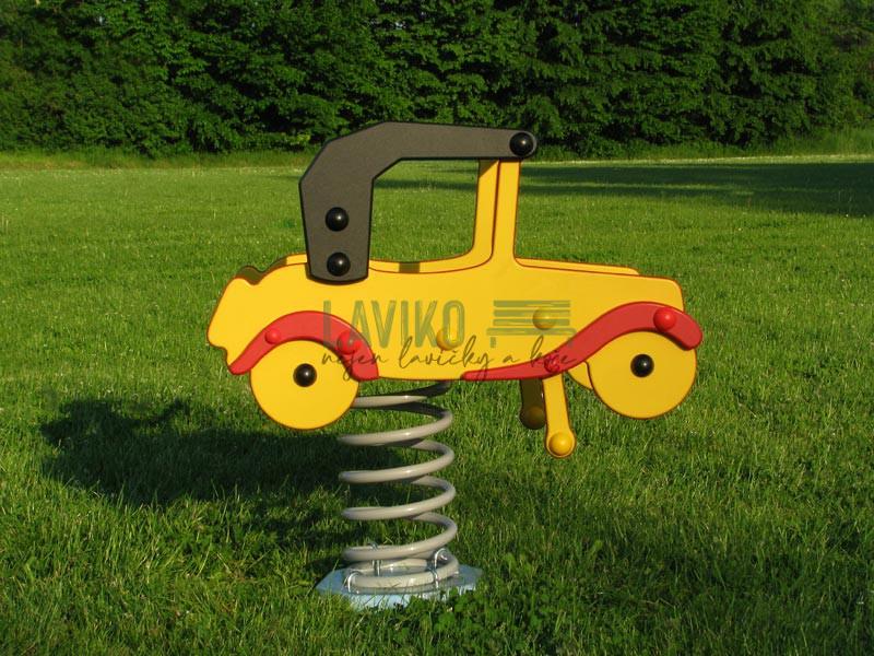 Pružinové houpadlo AUTÍČKO ČERVENÉ