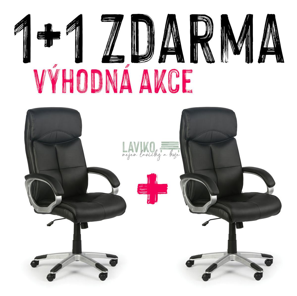 VÝHODNÁ SADA 1+1 ZDARMA - Kancelářské křeslo FORESTER, černá