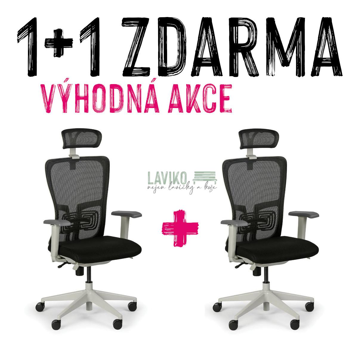 VÝHODNÁ SADA 1+1 ZDARMA - Kancelářské křeslo MANGO, černá