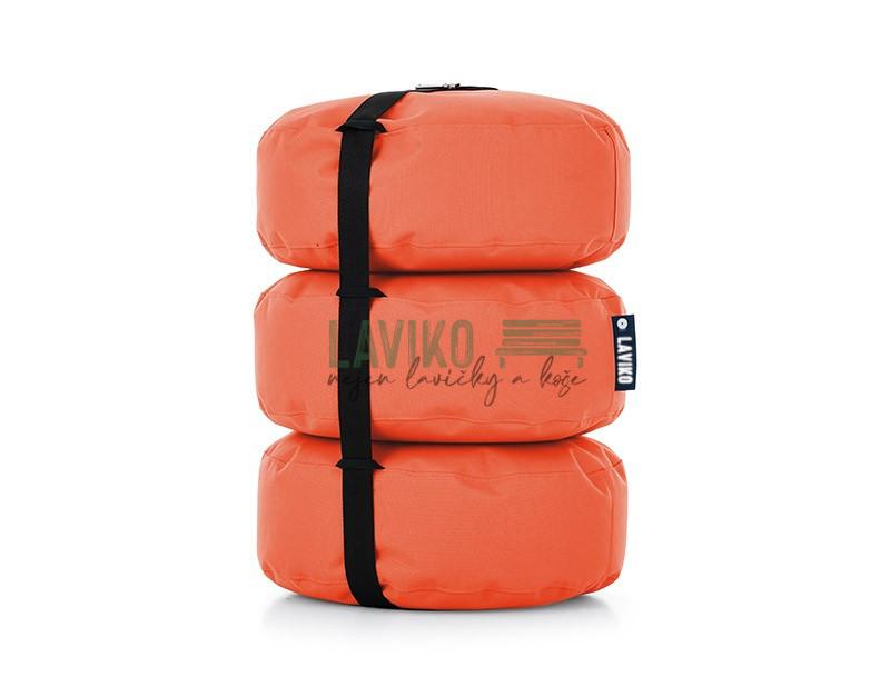 Taburet TRIPACK, oranžový