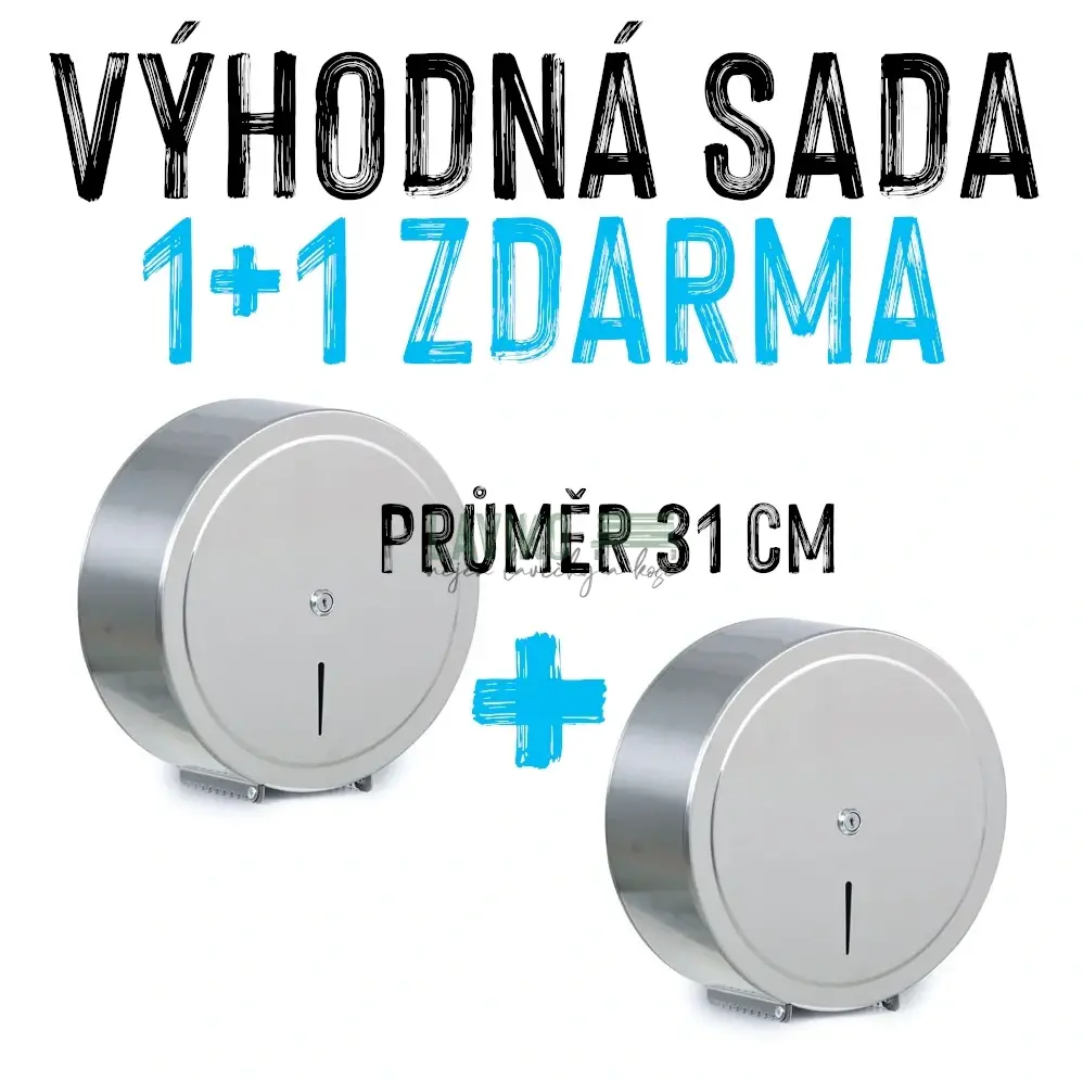 VÝHODNÁ SADA 1+1 ZDARMA - Zásobník na papírové ručníky STEEL, 31 cm