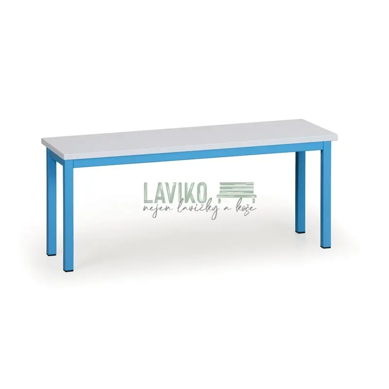 Šatní lavička SALOME, 100 cm, modrá