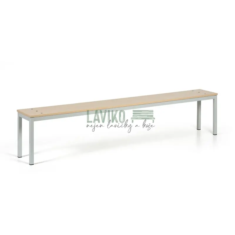 Šatní lavička PORTO, 200 cm, bříza