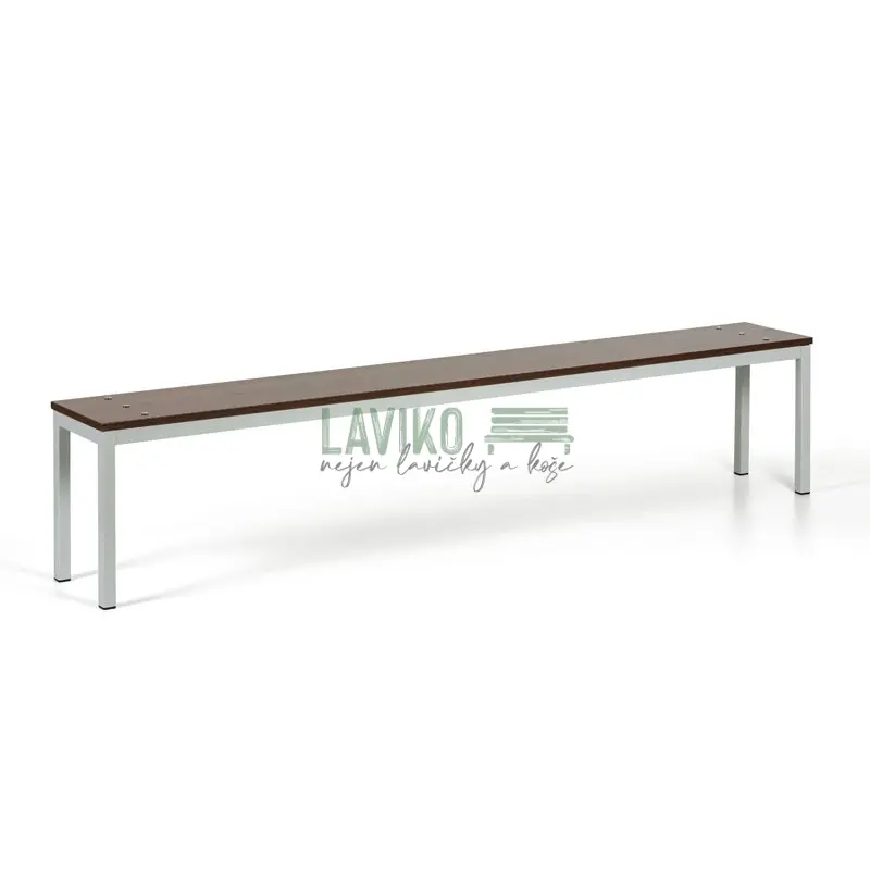 Šatní lavička PORTO, 200 cm, ořech