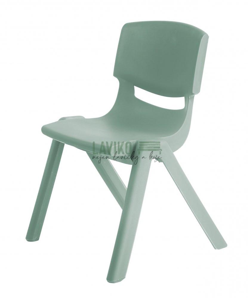 Dětská plastová židle LANA, máta