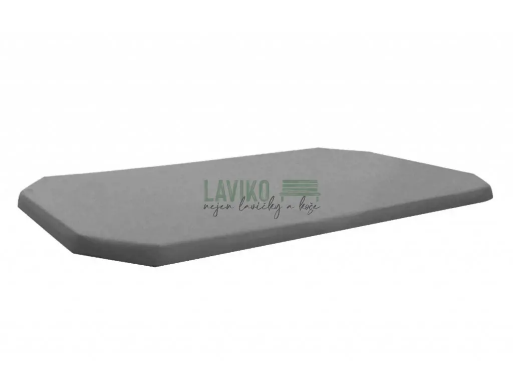 Molitanová matrace na lehátko LEONTÝNKA, šedá