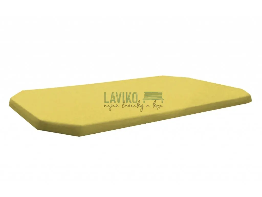 Molitanová matrace na lehátko LEONTÝNKA, žlutá