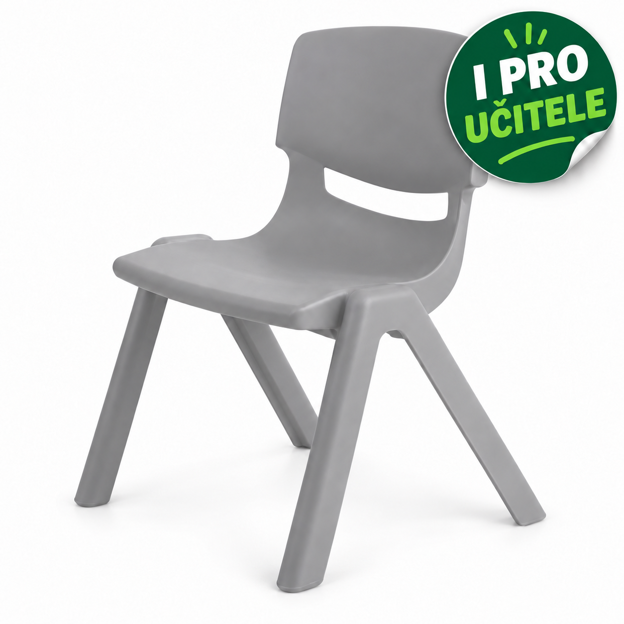 Dětská plastová židle LANA, šedá