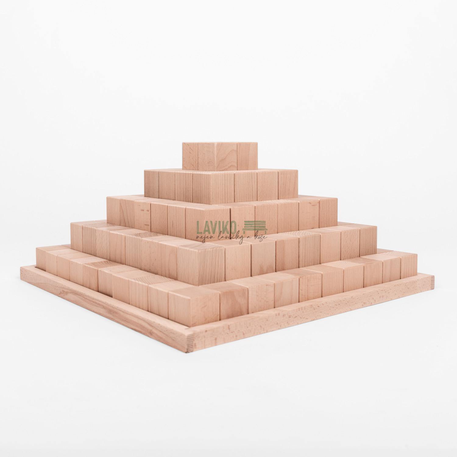 ČESKÁ KOSTKA - PYRAMIDA VELKÁ, sada 100 kostiček