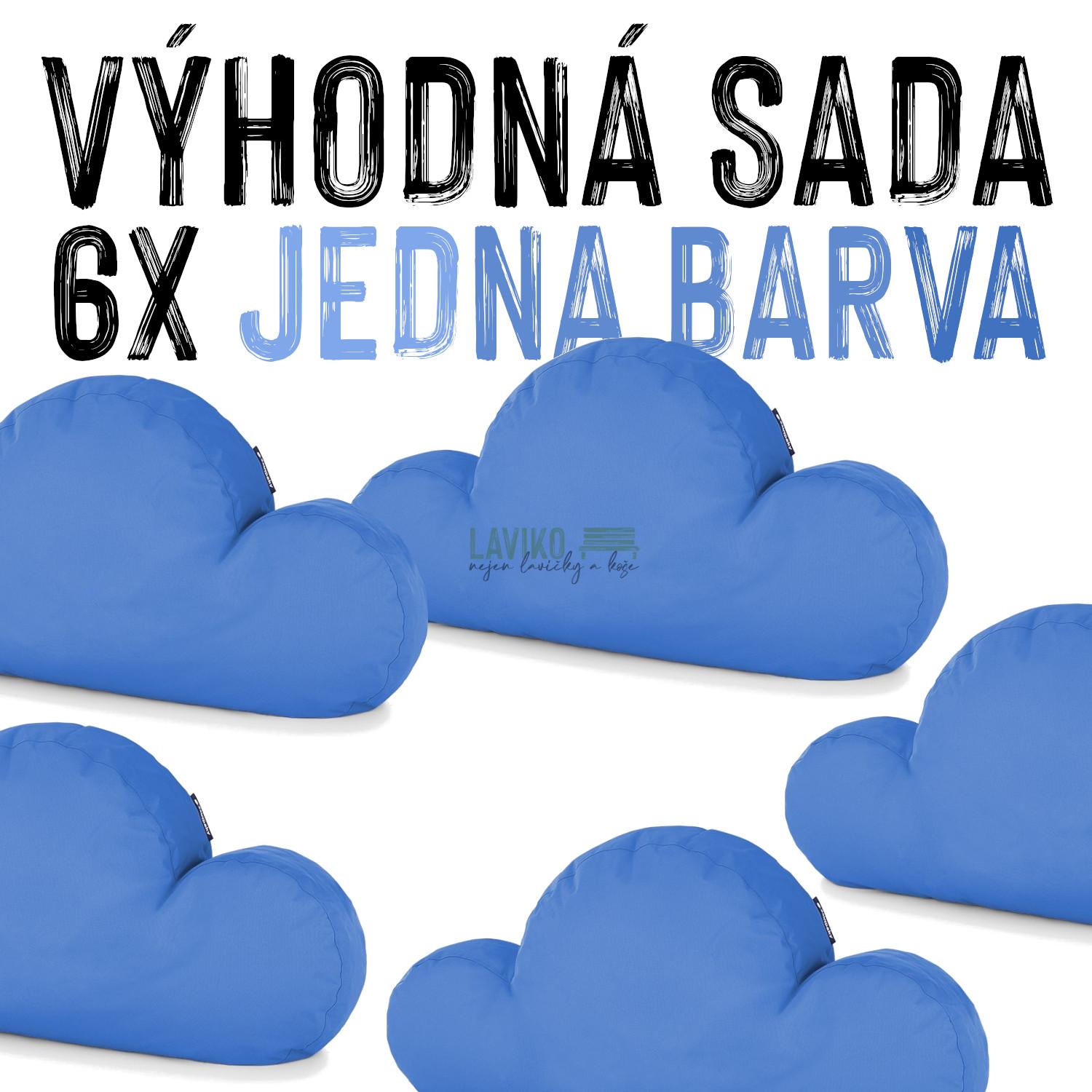 VÝHODNÁ SADA - 6x Sedací taburet MRKY, jedna barva