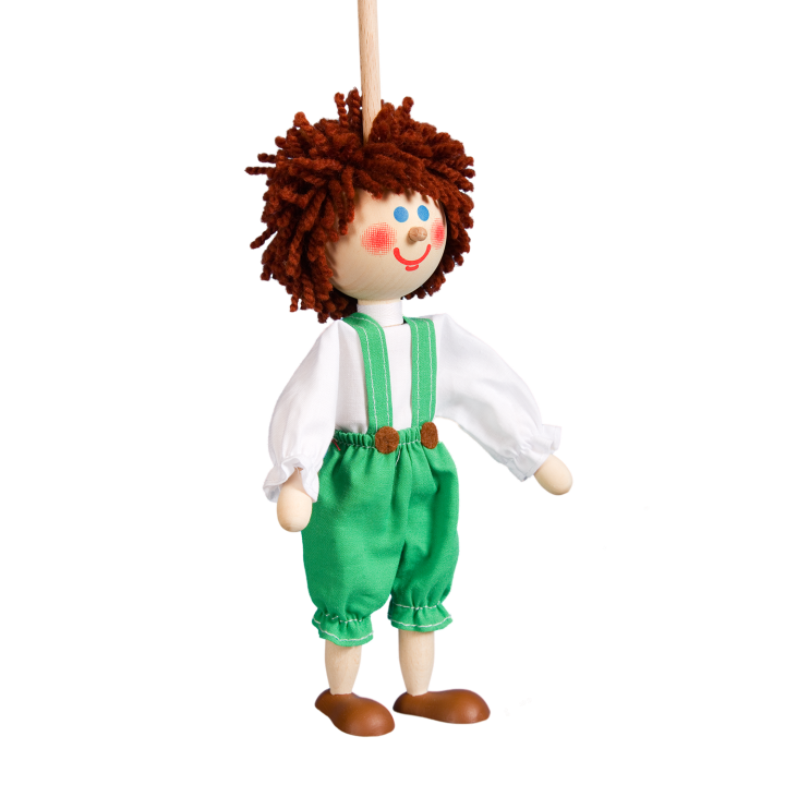 Česká loutka bez nití - JENÍČEK Perníček, 20 cm
