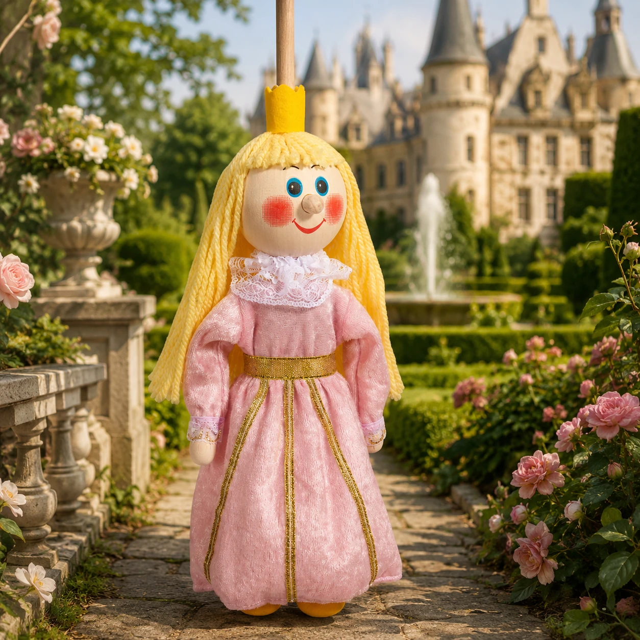 Česká loutka bez nití - Princezna KAROLÍNKA, 20 cm