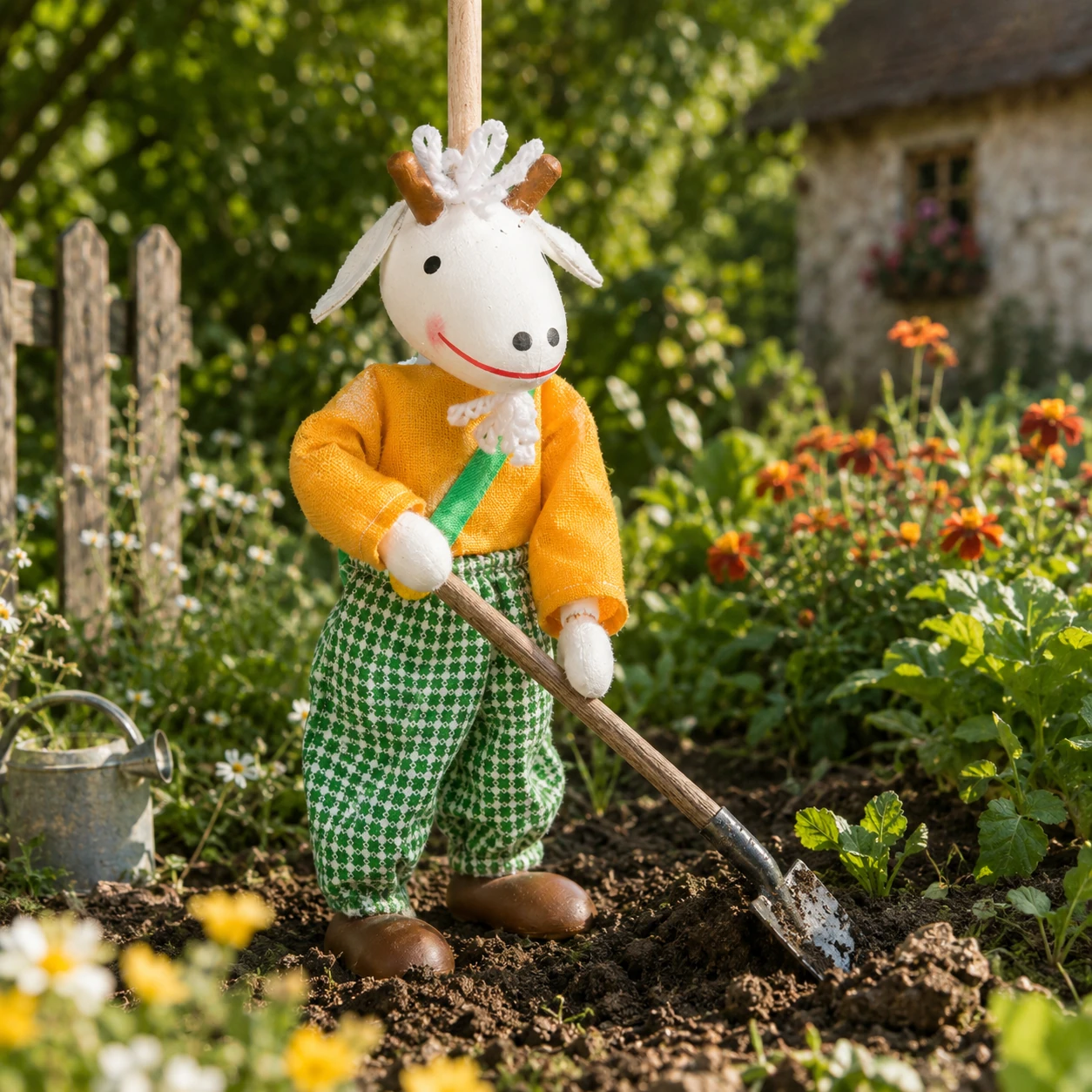 Česká loutka bez nití - Kozlík ADAM, 16 cm