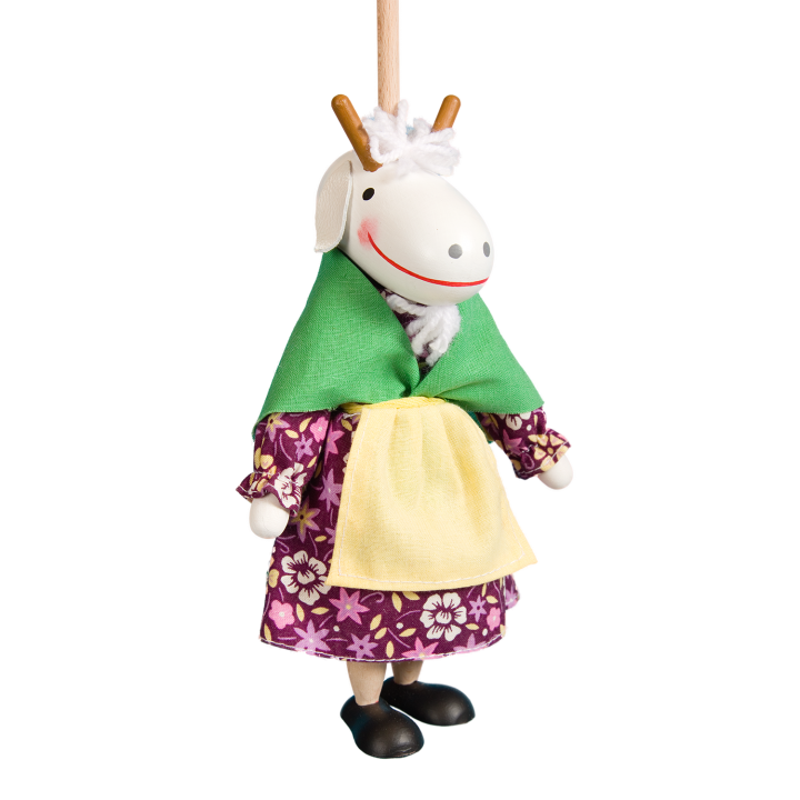 Česká loutka bez nití - Koza EMILKA, 20 cm