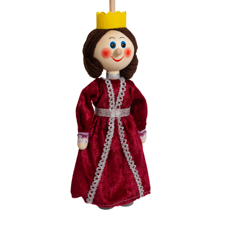 Česká loutka bez nití - Královna MARTINA, 20 cm