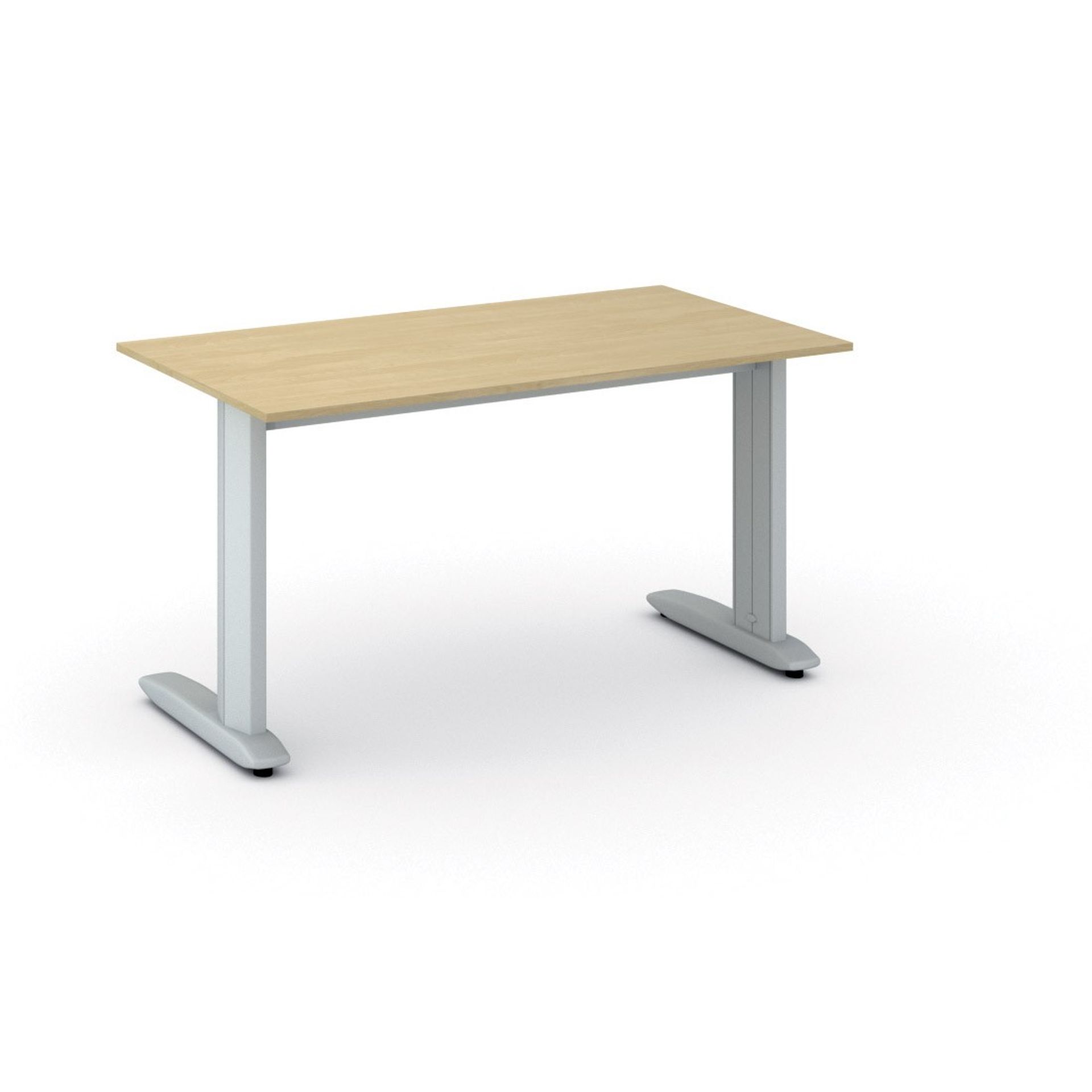 Kancelářský psací stůl PRIMO FLEXIBLE 140 × 80 cm, bříza