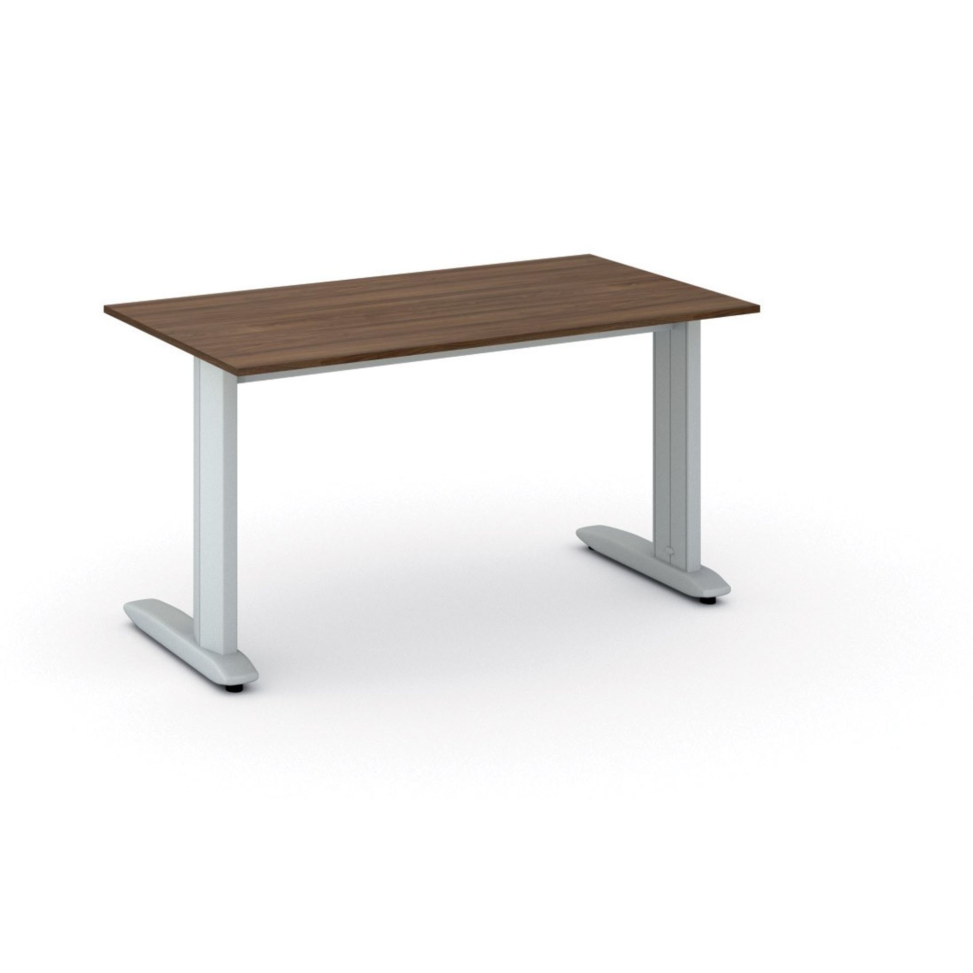 Kancelářský psací stůl PRIMO FLEXIBLE 140 × 80 cm, ořech