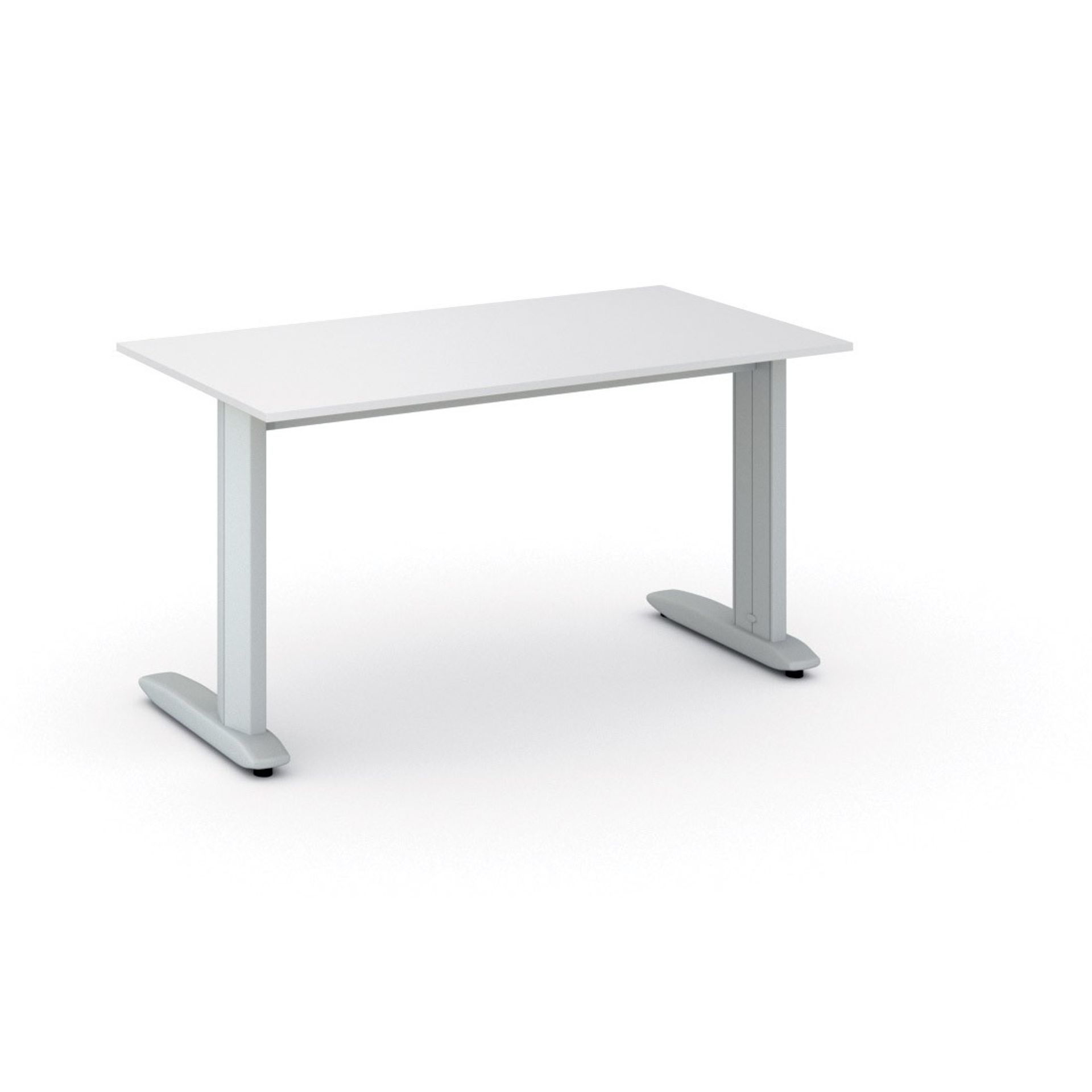 Kancelářský psací stůl PRIMO FLEXIBLE 140 × 80 cm, bílá