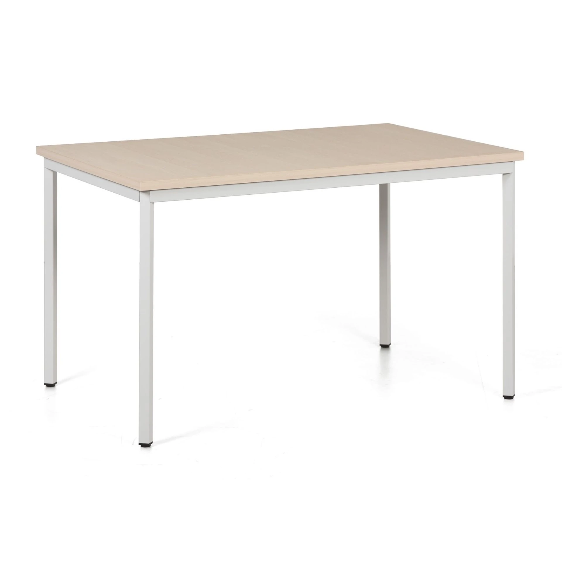 Jídelní stůl FOODY 120 × 80 cm, světle šedá konstrukce