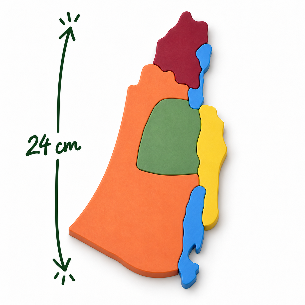 LavikoLab Mapa Izraele v době Ježíše – mix barev