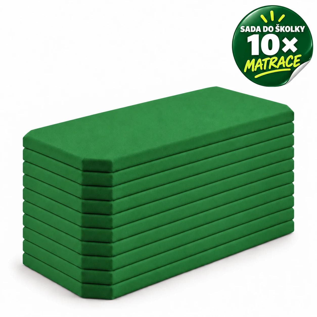 VÝHODNÁ SADA – 10× Molitanová matrace LEONTÝNKA, zelená
