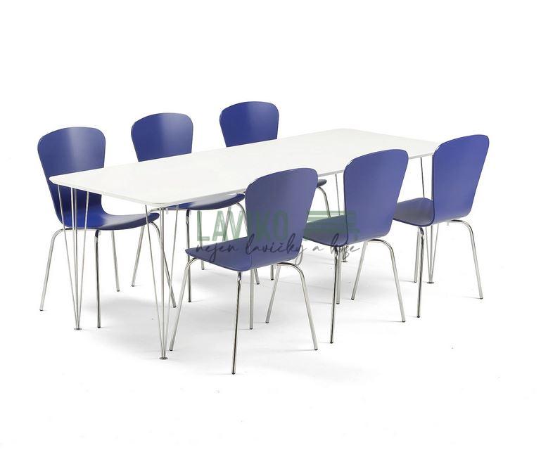 Jídelní sestava MARION, stůl 200 x 80 cm + 6x židle
