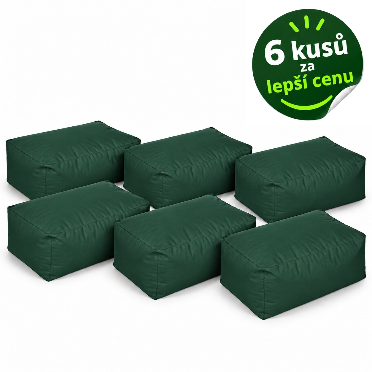 Výhodná sada 6× taburet GARDE – jedna barva
